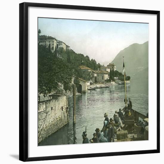 Moltrasio (Italy), Lake Como-Leon, Levy et Fils-Framed Photographic Print