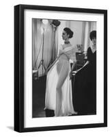 Molyneux's See Thru Jersey Evening Dress-Paul Schutzer-Framed Photographic Print