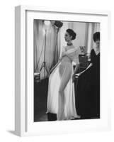 Molyneux's See Thru Jersey Evening Dress-Paul Schutzer-Framed Photographic Print