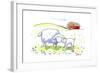 Mom and lamb-Jennifer Zsolt-Framed Giclee Print