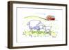 Mom and lamb-Jennifer Zsolt-Framed Giclee Print