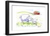 Mom and lamb-Jennifer Zsolt-Framed Giclee Print