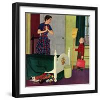 "Mom, I Cleaned My Room!", April 2, 1955-Richard Sargent-Framed Giclee Print