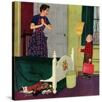 "Mom, I Cleaned My Room!", April 2, 1955-Richard Sargent-Stretched Canvas