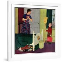 "Mom, I Cleaned My Room!", April 2, 1955-Richard Sargent-Framed Giclee Print