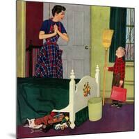 "Mom, I Cleaned My Room!", April 2, 1955-Richard Sargent-Mounted Giclee Print