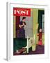 "Mom, I Cleaned My Room!" Saturday Evening Post Cover, April 2, 1955-Richard Sargent-Framed Giclee Print