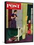 "Mom, I Cleaned My Room!" Saturday Evening Post Cover, April 2, 1955-Richard Sargent-Framed Stretched Canvas
