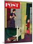 "Mom, I Cleaned My Room!" Saturday Evening Post Cover, April 2, 1955-Richard Sargent-Mounted Giclee Print