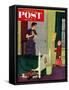"Mom, I Cleaned My Room!" Saturday Evening Post Cover, April 2, 1955-Richard Sargent-Framed Stretched Canvas