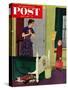 "Mom, I Cleaned My Room!" Saturday Evening Post Cover, April 2, 1955-Richard Sargent-Stretched Canvas