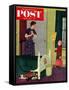 "Mom, I Cleaned My Room!" Saturday Evening Post Cover, April 2, 1955-Richard Sargent-Framed Stretched Canvas