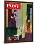 "Mom, I Cleaned My Room!" Saturday Evening Post Cover, April 2, 1955-Richard Sargent-Framed Giclee Print