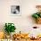 Mom Prepares Dinner with the Kids Watching, Ca. 1962-null-Framed Photographic Print displayed on a wall