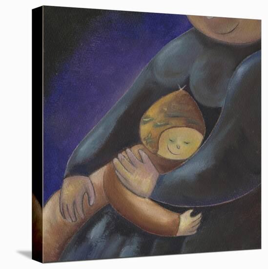Mom's Hug-Anne Cote-Stretched Canvas