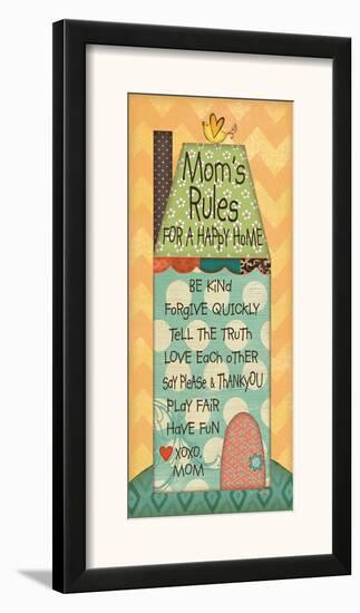 Mom's Rules-Jo Moulton-Framed Art Print