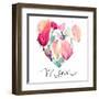 Mom with Tulip Heart-Lanie Loreth-Framed Art Print