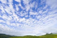 Green Hills under Cumulus Clouds in Canada-Momatiuk - Eastcott-Stretched Canvas