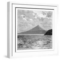 Mombacho Volcano and the Shores of Lake Nicaragua, C1890-null-Framed Giclee Print