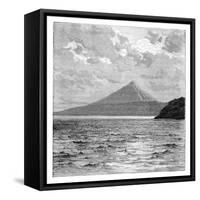 Mombacho Volcano and the Shores of Lake Nicaragua, C1890-null-Framed Stretched Canvas