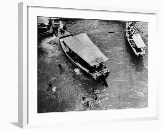 Mombasa Boats-null-Framed Photographic Print