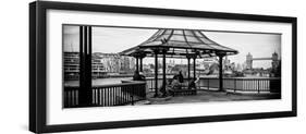 Moment of Life along the River Thames in London - The Tower Bridge in the background - London - UK-Philippe Hugonnard-Framed Photographic Print