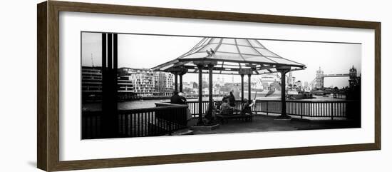 Moment of Life along the River Thames in London - The Tower Bridge in the background - London - UK-Philippe Hugonnard-Framed Photographic Print