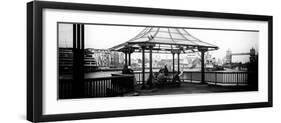 Moment of Life along the River Thames in London - The Tower Bridge in the background - London - UK-Philippe Hugonnard-Framed Photographic Print