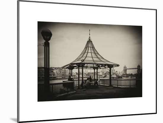 Moment of Life along the River Thames in London - The Tower Bridge in the background - London - UK-Philippe Hugonnard-Mounted Art Print