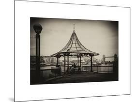 Moment of Life along the River Thames in London - The Tower Bridge in the background - London - UK-Philippe Hugonnard-Mounted Art Print