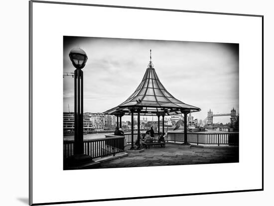 Moment of Life along the River Thames in London - The Tower Bridge in the background - London - UK-Philippe Hugonnard-Mounted Art Print