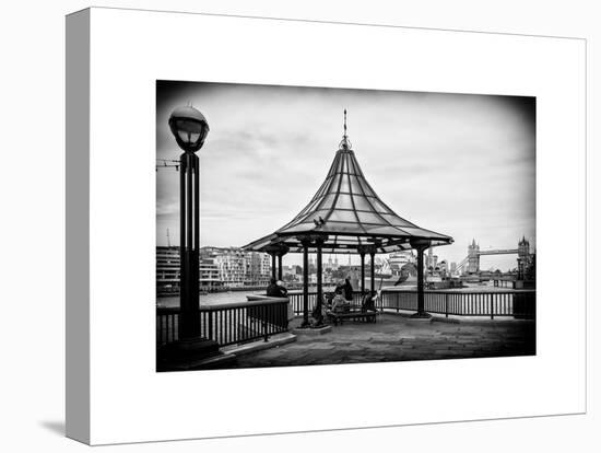 Moment of Life along the River Thames in London - The Tower Bridge in the background - London - UK-Philippe Hugonnard-Stretched Canvas