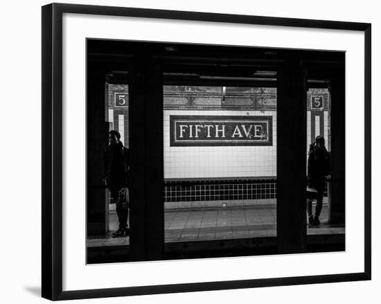 Moment of Life in NYC Subway Station to the Fifth Avenue - Manhattan - New York City-Philippe Hugonnard-Framed Photographic Print