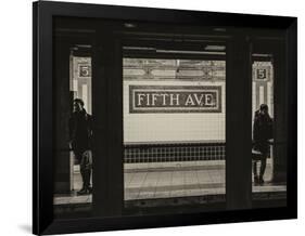 Moment of Life in NYC Subway Station to the Fifth Avenue - Manhattan - New York City-Philippe Hugonnard-Framed Photographic Print