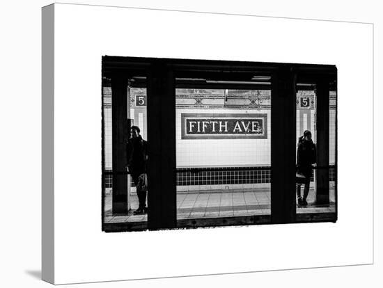 Moment of Life in NYC Subway Station to the Fifth Avenue - Manhattan - New York City-Philippe Hugonnard-Stretched Canvas