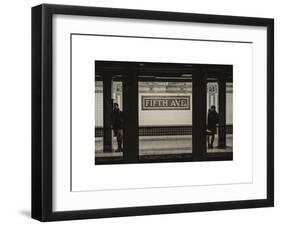 Moment of Life in NYC Subway Station to the Fifth Avenue - Manhattan - New York City-Philippe Hugonnard-Framed Art Print