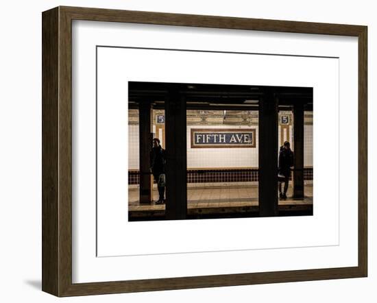 Moment of Life in NYC Subway Station to the Fifth Avenue - Manhattan - New York City-Philippe Hugonnard-Framed Art Print