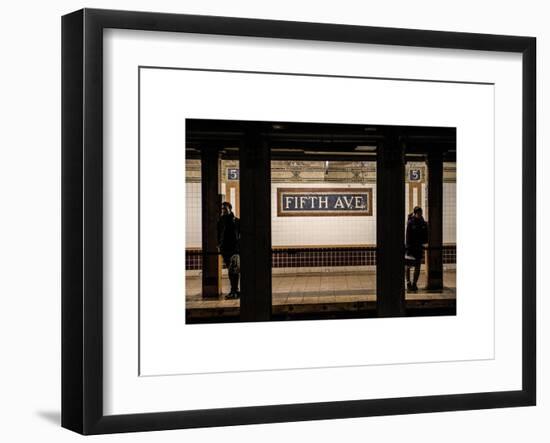 Moment of Life in NYC Subway Station to the Fifth Avenue - Manhattan - New York City-Philippe Hugonnard-Framed Art Print