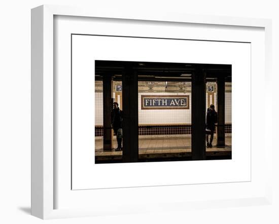 Moment of Life in NYC Subway Station to the Fifth Avenue - Manhattan - New York City-Philippe Hugonnard-Framed Art Print