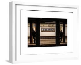 Moment of Life in NYC Subway Station to the Fifth Avenue - Manhattan - New York City-Philippe Hugonnard-Framed Art Print