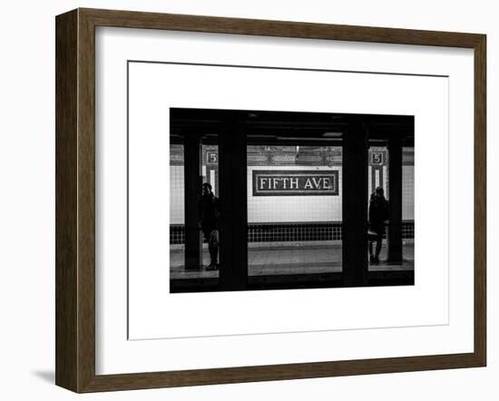 Moment of Life in NYC Subway Station to the Fifth Avenue - Manhattan - New York-Philippe Hugonnard-Framed Art Print