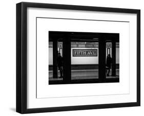 Moment of Life in NYC Subway Station to the Fifth Avenue - Manhattan - New York-Philippe Hugonnard-Framed Art Print