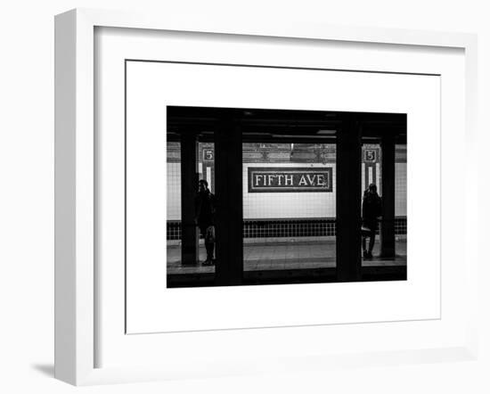 Moment of Life in NYC Subway Station to the Fifth Avenue - Manhattan - New York-Philippe Hugonnard-Framed Art Print