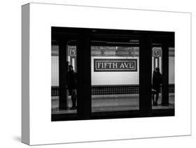 Moment of Life in NYC Subway Station to the Fifth Avenue - Manhattan - New York-Philippe Hugonnard-Stretched Canvas