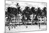 Moment of Life on Ocean Drive - Miami Beach - Florida - USA-Philippe Hugonnard-Mounted Photographic Print