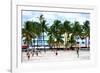 Moment of Life on Ocean Drive - Miami Beach - Florida - USA-Philippe Hugonnard-Framed Photographic Print