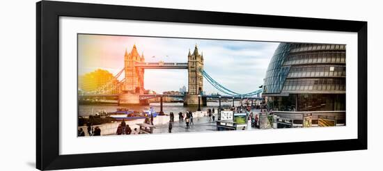 Moment of Life to City Hall with Tower Bridge - City of London - UK - England - United Kingdom-Philippe Hugonnard-Framed Photographic Print