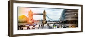 Moment of Life to City Hall with Tower Bridge - City of London - UK - England - United Kingdom-Philippe Hugonnard-Framed Photographic Print