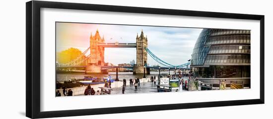 Moment of Life to City Hall with Tower Bridge - City of London - UK - England - United Kingdom-Philippe Hugonnard-Framed Photographic Print