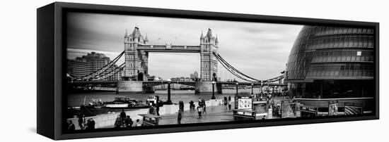 Moment of Life to City Hall with Tower Bridge - City of London - UK - England - United Kingdom-Philippe Hugonnard-Framed Stretched Canvas